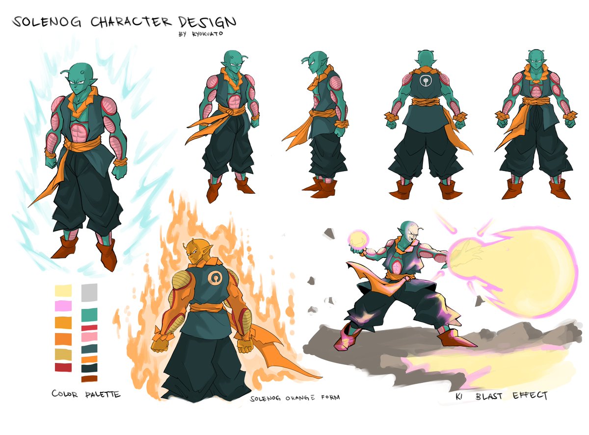 AtoRyoku's tweet photo. Solenog Character Design commission from Graphic_Misfit on discord!
It was fun working on this commission since I love drawing dragon ball characters hehe!
#characterdesigncommission #commissionart #commissions #freelanceartist https://t.co/p9T8OdGWdQ