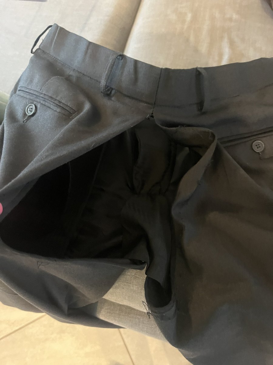 aterroba76's tweet image. Spent $128 on an @alaindupetit suit for my son’s prom. Within 10 minutes of wearing it, it tore completely apart. Embarrassing and unacceptable. Never buying from them again. #PoorQuality #PromFail