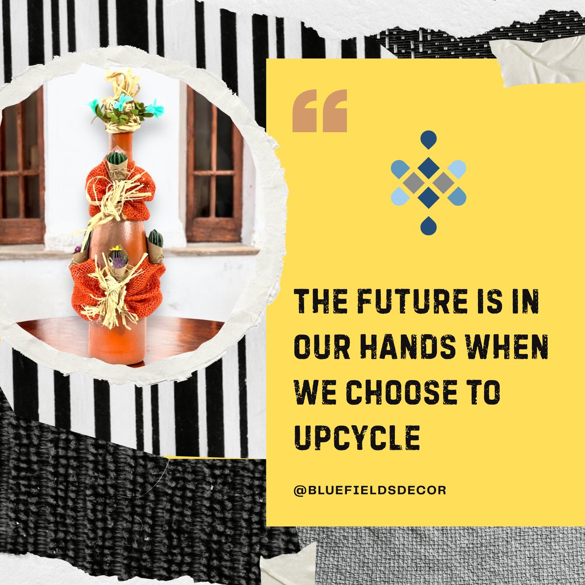 BluefieldsDecor's tweet image. Every choice matters. When we upcycle, we’re not just creating something beautiful—we’re shaping a more sustainable future. 🌎💚 #UpcycleForChange #BluefieldsDecor #SustainableLiving
