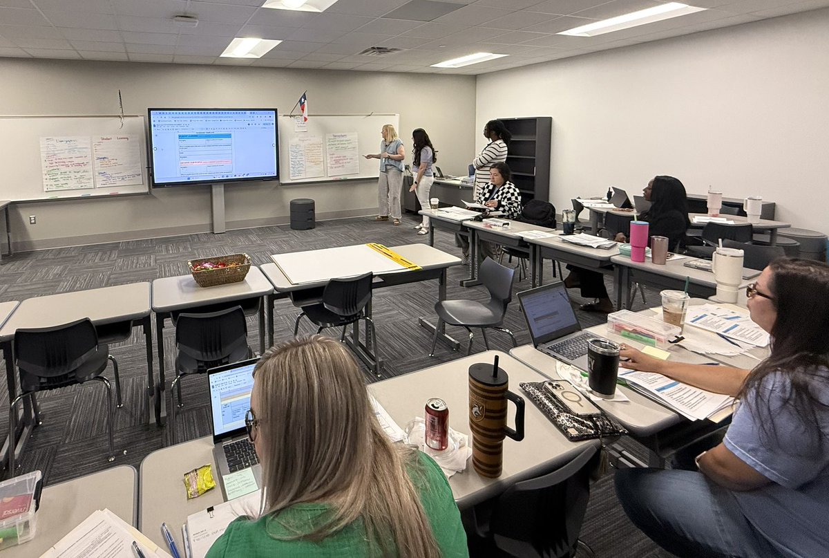 These leaders put in the work today as we took a deep dive into our Campus Needs Assessment! This allowed us to then generate goals and strategies for the 25-26 school year! Way to go team Jackson! 👏🩵👏
