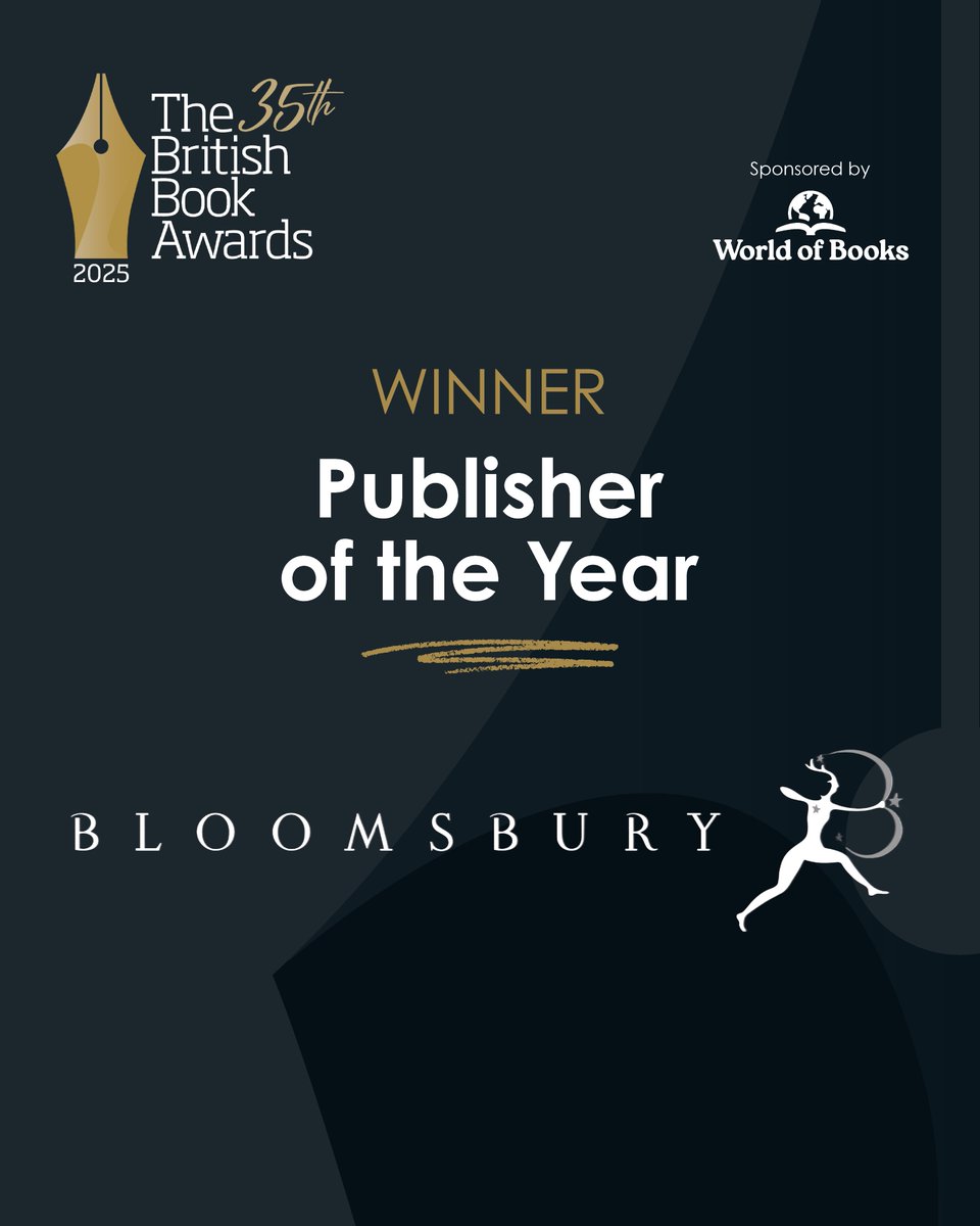 The Bookseller (@thebookseller) on Twitter photo The winner of Publisher of the Year (sponsored by <a href="/worldofbookshq/">World of Books | The feel-good place to buy books</a>) is <a href="/BloomsburyBooks/">Bloomsbury Books UK</a> ✨
“You can feel the energy and passion in everything it does," said the judges #Nibbies #BritishBookAwards The winner of Publisher of the Year (sponsored by <a href="/worldofbookshq/">World of Books | The feel-good place to buy books</a>) is <a href="/BloomsburyBooks/">Bloomsbury Books UK</a> ✨
“You can feel the energy and passion in everything it does," said the judges #Nibbies #BritishBookAwards