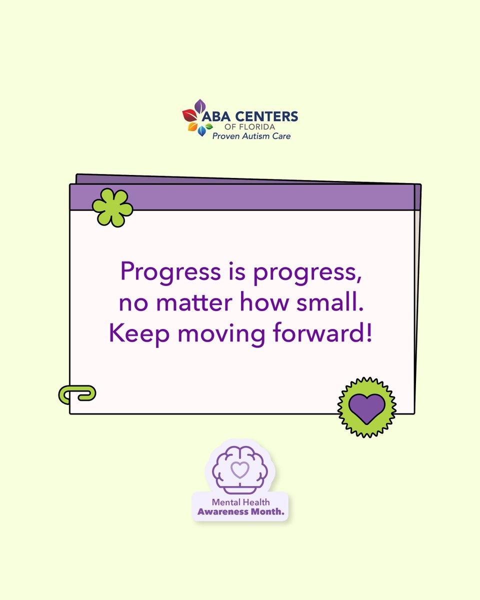 Progress is progress, no matter how small. Keep moving forward!

#ABACentersOfFlorida #MondayMotivation #MondayVibes #PlayfulABA #FunABA