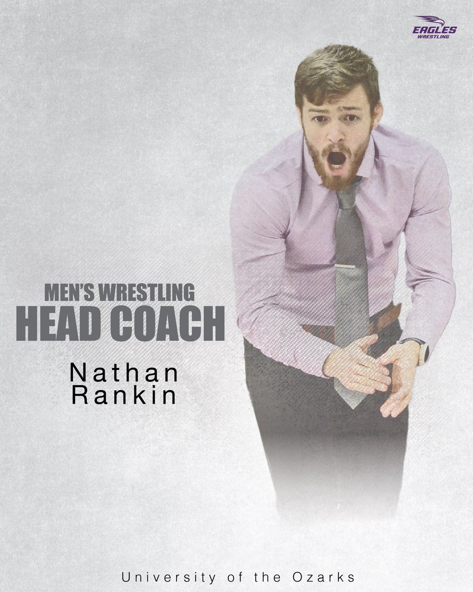 Two-time national qualifier, All-American and Scholar All-American Nathan Rankin named Head Coach of the Wrestling program!