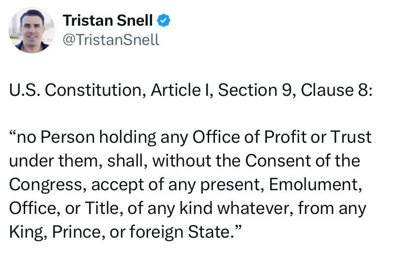 Since Trump is already breaking every possible law, he can add one more and he, the DOJ and Republicans don’t fucking care at all….