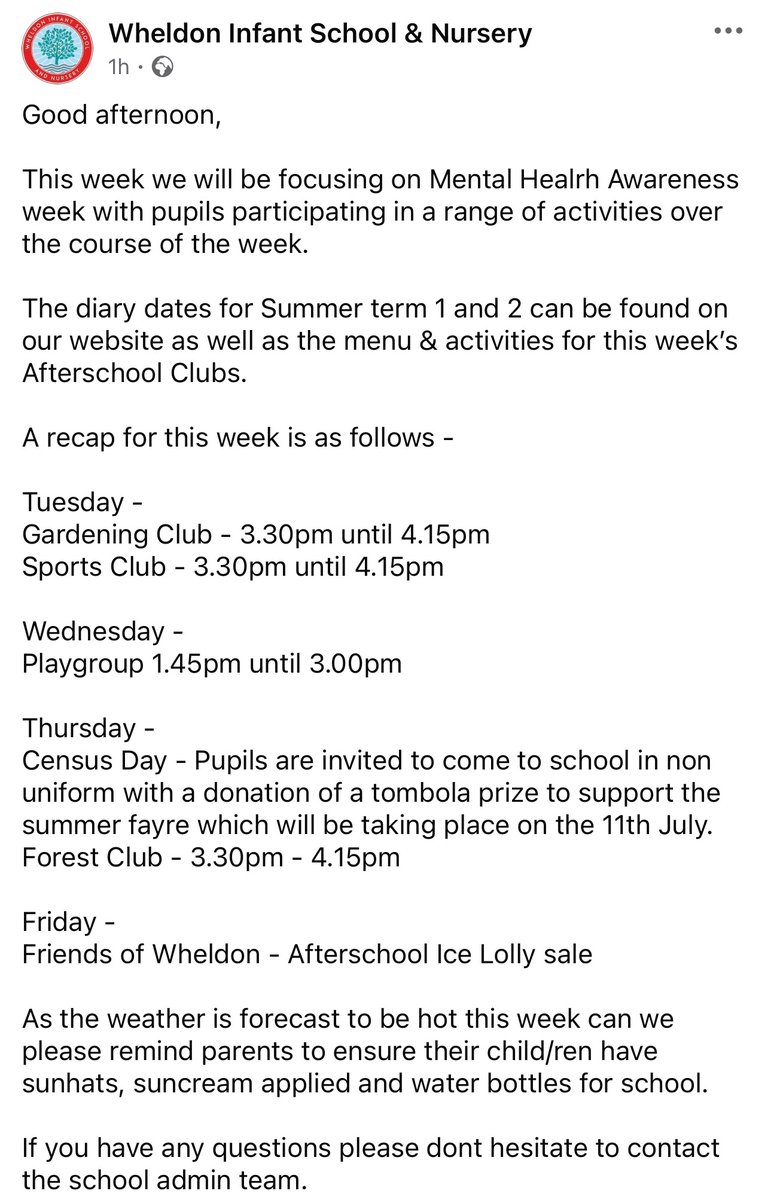 Wheldon Infant School & Nursery tweet media