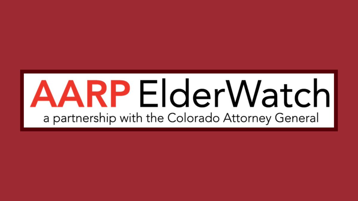 May is Older Americans Month, and while people of all ages can get scammed, it's often older Coloradans who scammers target. Check out <a href="/AARP/">AARP</a> ElderWatch for excellent tools, tips, and information to help protect yourself from fraudsters: bit.ly/3GeGOw4