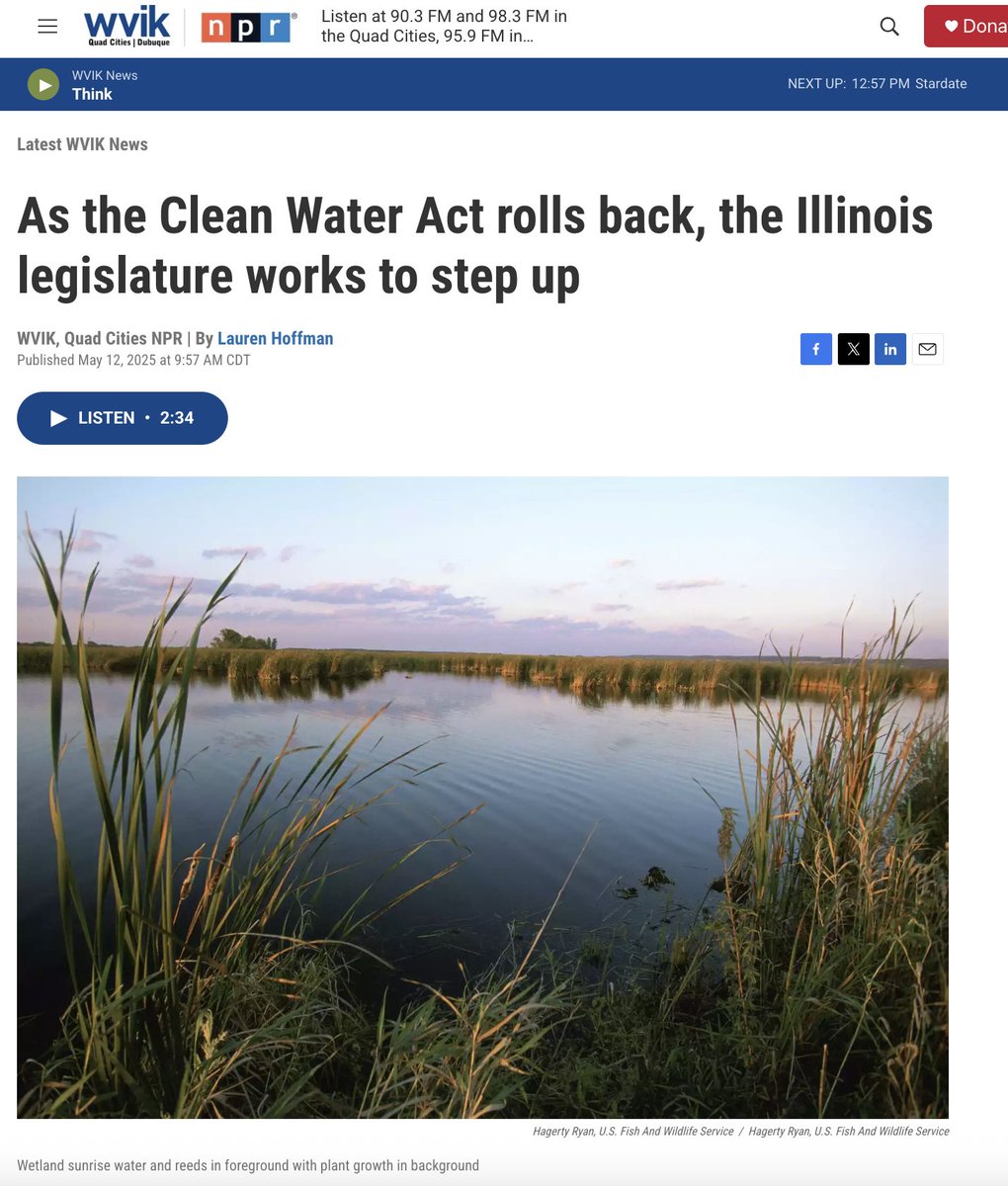 “The loss of wetlands in this region and along the river is only going to exacerbate [flooding]. And not only are we losing federal protection for water and wetlands, but under the current administration, they are also massively cutting disaster aid and relief,” Hirschfeld said.