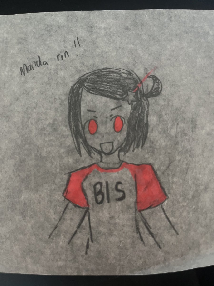 englandkisser's tweet image. got bored and drew @mandarin on patty paper!! i got into bis around 7 months ago and loved them ever since!!!! #bis #bisband
