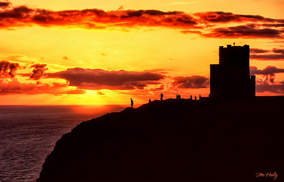 The Cliffs of Moher at sundown, 1985  
#Ireland #sunsets