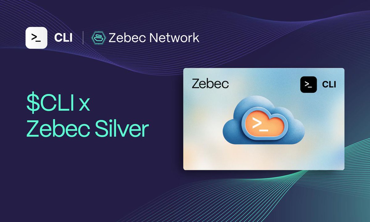 ZebecCards's tweet photo. 🚨 Partnership: Zebec x @CLI_App

We're teaming up with https://t.co/GqnWGyBQf8 — an AI infra project on Solana, empowering devs to deploy and scale AI agents autonomously.

$CLI support lands on Zebec Silver Cards this week, with a custom CLI debit card on the way. 🔥

Get your Silver now: https://t.co/fRgrcalcmt