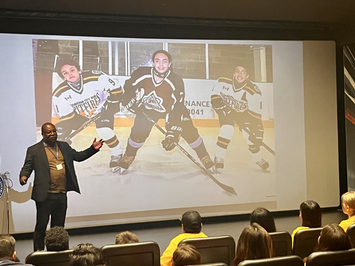 Hearing about leadership through the eyes of educator, hockey Dad and coach <a href="/rogernurse/">Roger Nurse</a> at the <a href="/FutureAces/">Herbert H. Carnegie Future ACES Foundation</a> Elementary School symposium