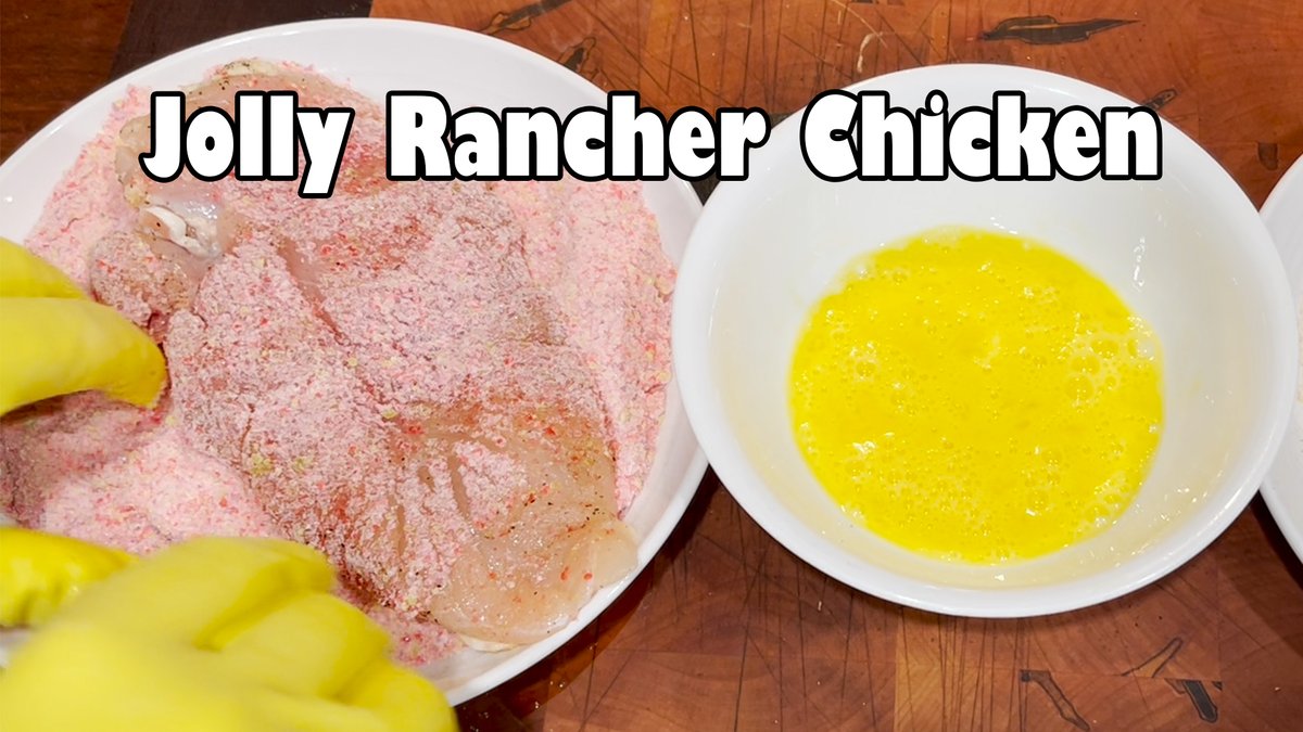 Jolly Rancher Breaded Chicken: youtu.be/HCeoo-rSA2I