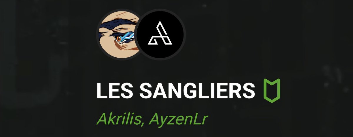 Equipe de sangliers retenue pour le FFS de <a href="/ZeratoR/">ZeratoR</a> mercredi soir ✅️ duo avec @Ayzenlr sur PUBG (personne s’y attendait à celle là 🤣)
