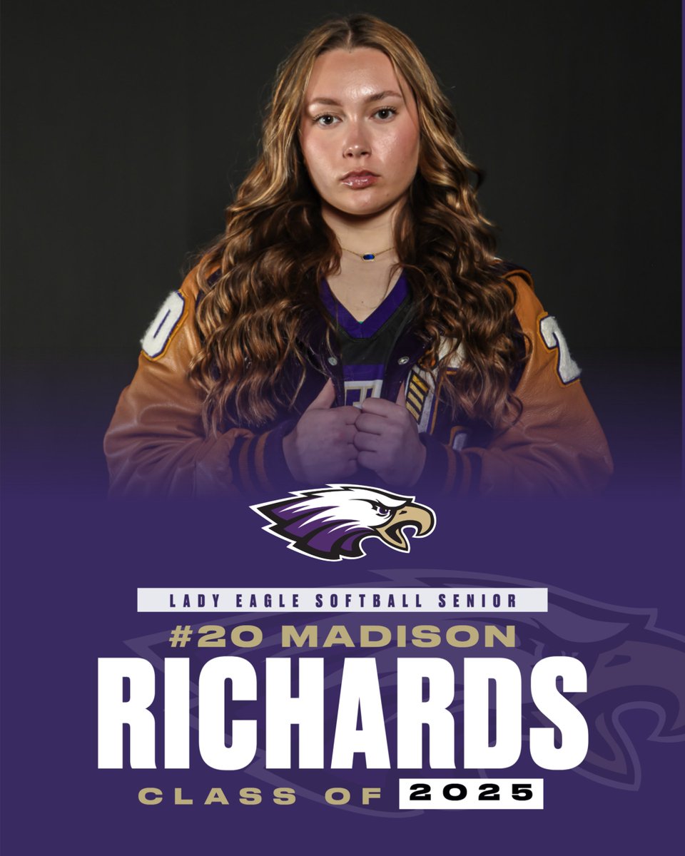 2025 Lady Eagle Senior - #20 Madison Richards

#onceaneaglealwaysaneagle
