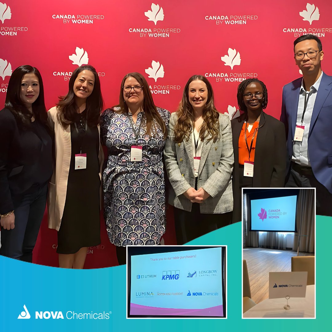 NOVA Chemicals (@novachemicals) on Twitter photo NOVA was proud to support the <a href="/PoweredXWomen/">Canada Powered by Women</a> Signature Event, Calgary — Powering prosperity: Shaping a sustainable energy future on Friday! #PoweringProsperity #SustainableEnergy #CalgaryEvent NOVA was proud to support the <a href="/PoweredXWomen/">Canada Powered by Women</a> Signature Event, Calgary — Powering prosperity: Shaping a sustainable energy future on Friday! #PoweringProsperity #SustainableEnergy #CalgaryEvent