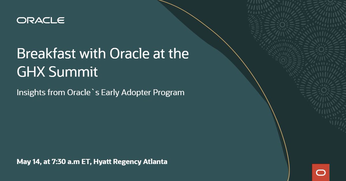 OracleDispenza's tweet image. Heading to GHX Summit in Atlanta this week? Connect with us by joining the Advancing Supply Chain Resilience session on May 14: social.ora.cl/6012Np2UO