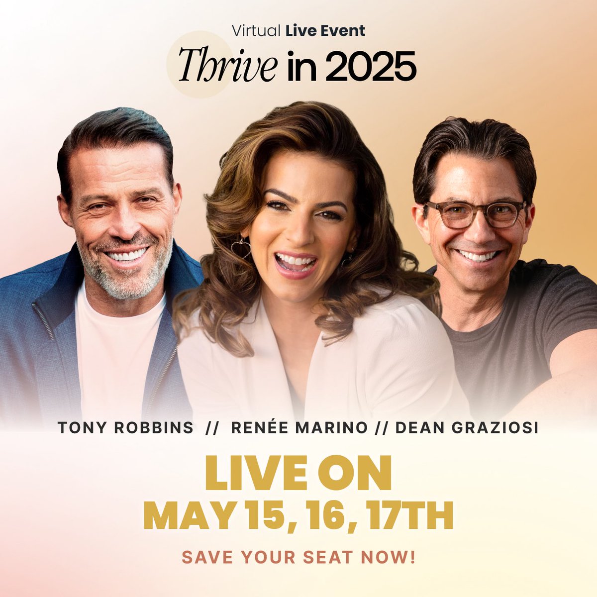 ✅Sign up for this FREE VIRTUAL EVENT to help you live life on your terms!! <a href="/TonyRobbins/">Tony Robbins</a> <a href="/deangraziosi/">Dean Graziosi</a> 

thrive2025event.com/rsvp?source=re…