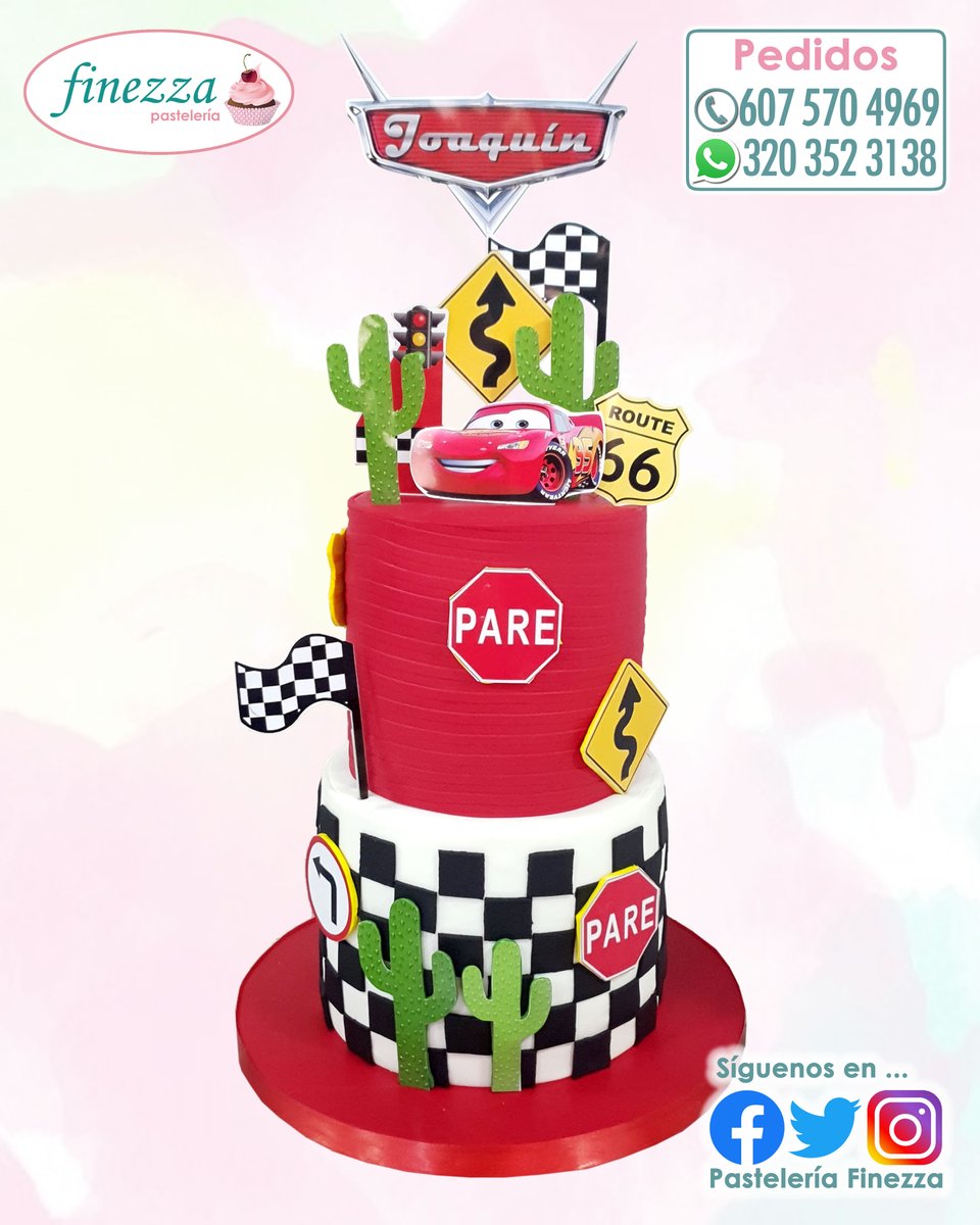 pastelfinezza's tweet photo. Feliz Cumpleaños Joaquín!
#PasteleriaFinezza #CelebraConFinezza #Cumpleaños #FelizCumpleaños #HappyBirthday #Ponque #PonqueAlto #Torta #Cake #Cars #CakeCars #CarsCake #UnaAventuraSobreRuedas #Pixar #WaltDisney #RayoMcQueen #Joaquin https://t.co/nR2cGSdSY1