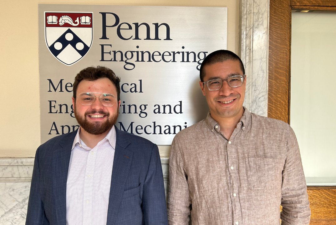 Mechanical Engineering and Applied Mechanics, Penn (@meam_penn) on Twitter photo Congratulations to Brian Acosta for defending his doctoral dissertation, “Real-Time Perception and Mixed-Integer Footstep Control for Underactuated Bipedal Walking on Rough Terrain” under the guidance of <a href="/MichaelAPosa/">Michael Posa</a>, Asst. Prof in MEAM.
Read more: blog.me.upenn.edu/brian-acosta-d… Congratulations to Brian Acosta for defending his doctoral dissertation, “Real-Time Perception and Mixed-Integer Footstep Control for Underactuated Bipedal Walking on Rough Terrain” under the guidance of <a href="/MichaelAPosa/">Michael Posa</a>, Asst. Prof in MEAM.
Read more: blog.me.upenn.edu/brian-acosta-d…