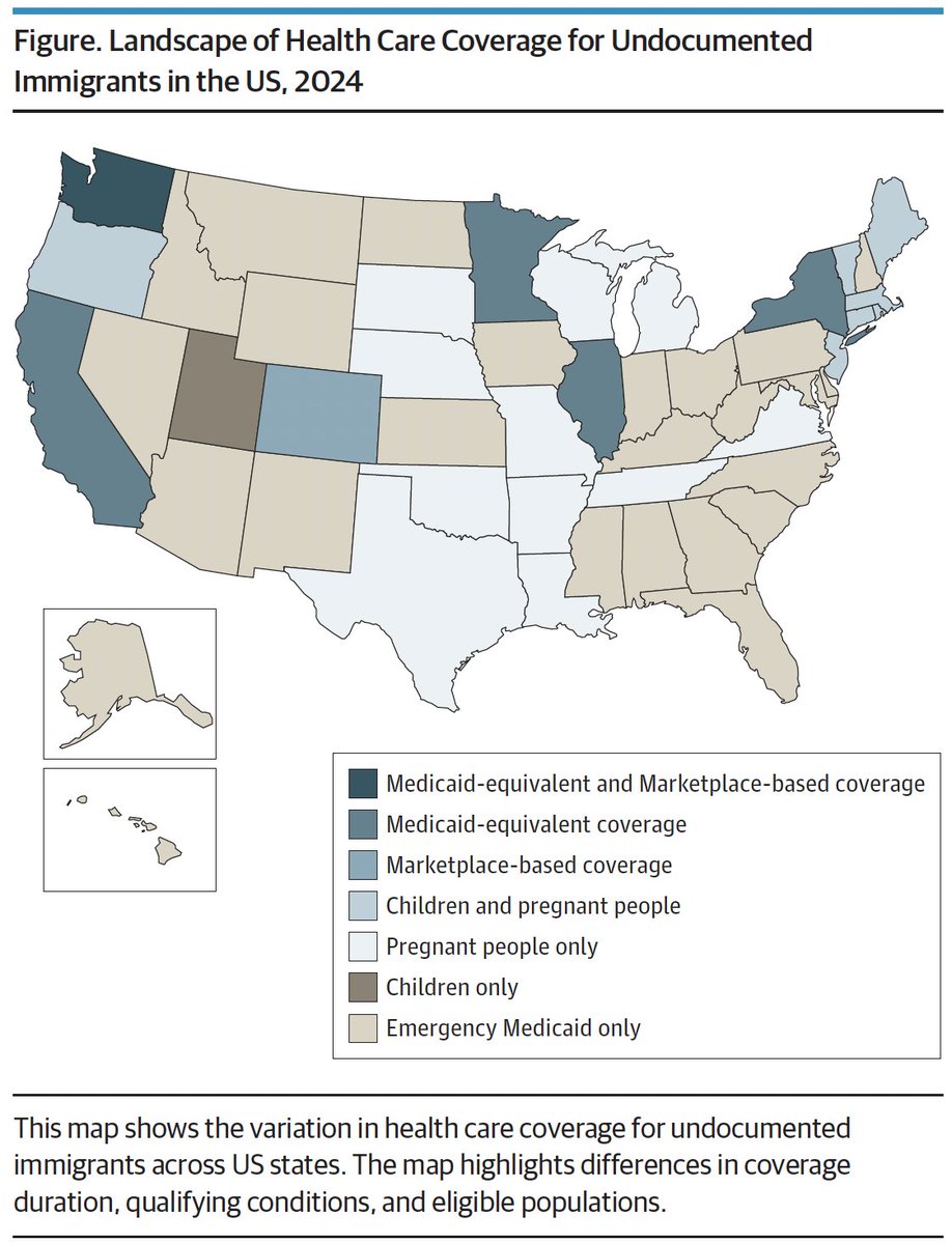Trisha Santos, MD, MS (@trishasantosmd) on Twitter photo 🚨 New in <a href="/JAMAInternalMed/">JAMA Internal Medicine</a>
In this Special Communication, we highlight critical gaps in #EmergencyMedicaid and other state policies designed to support access to basic medical care for undocumented immigrants in the United States.
bit.ly/3GKCy8a 🚨 New in <a href="/JAMAInternalMed/">JAMA Internal Medicine</a>
In this Special Communication, we highlight critical gaps in #EmergencyMedicaid and other state policies designed to support access to basic medical care for undocumented immigrants in the United States.
bit.ly/3GKCy8a