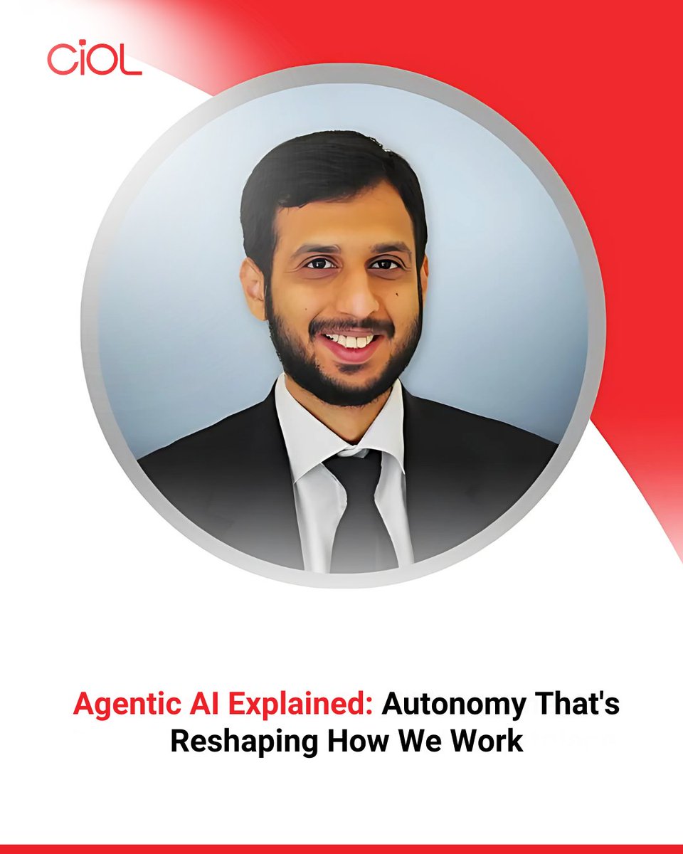 CiOL_News's tweet image. Agentic AI is a leap beyond traditional models with autonomous decision-making driving business transformation
: ciol.com/interviews/age…
#CIOL #AgenticAI #FutureOfWork #AutonomousSystems #AIInnovation