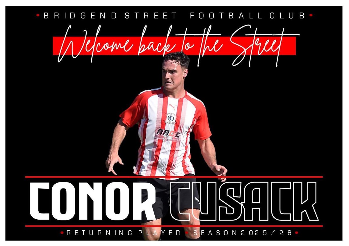 The season may have just finished but like most clubs the planning and hard work ahead of the new 2️⃣5️⃣/2️⃣6️⃣ season starts now💪

The club are delighted that last season's skipper ©️ returns for his third season at The Street ✍️🇦🇹

Welcome back Cusack👏👌