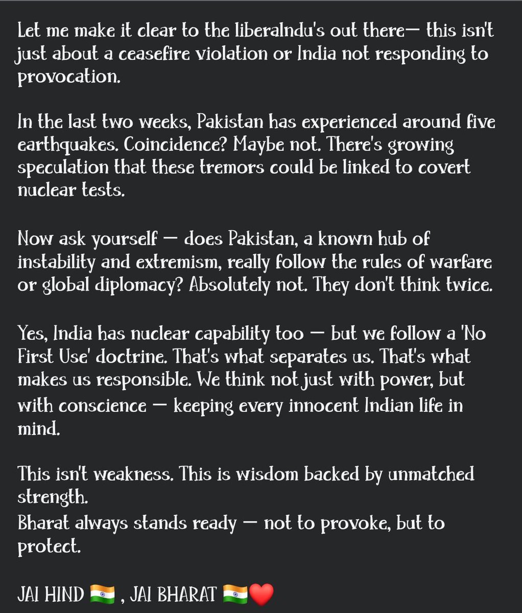 felukesh10's tweet photo. #IndiaPakistanWar 
#ceasefire 
#ceasefirevoilation 
#IndianArmy 

@adgpi 
@PMOIndia
@IndiannavyMedia 
@IAF_MCC https://t.co/9Wy2fp0Kr7
