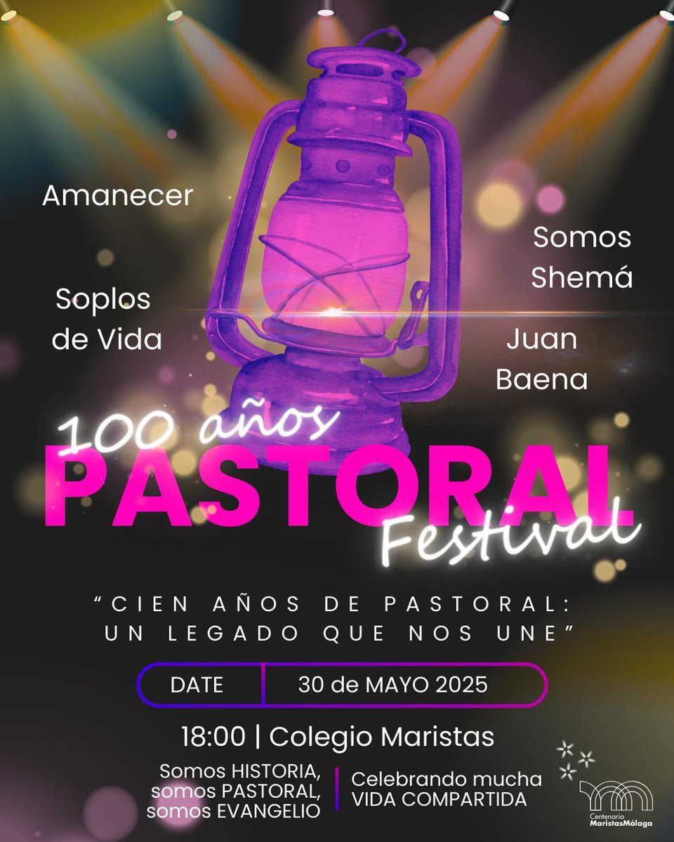 Este viernes 30 de mayo, celebramos los 100 años de Pastoral. Nueva celebración del Centenario del colegio abierta a todos las personas de la Pastoral de nuestro colegio, pasado y presente.

¿Te animas?

#SomosIglesia #DaVida #maristas #masqueaulas