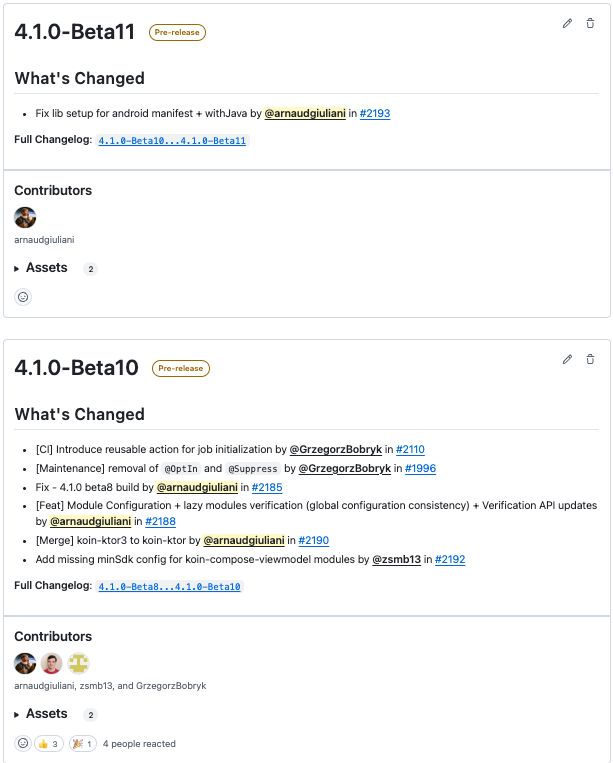 Great batch of work delivered since last week 🔥 We are reaching the end of beta phases for #Koin 4.1 ✌️
We finally settled on integrating the new #Kotlin #Compose 1.8 and Lifecycle library 2.9 in #Koin with the JetBrains team. Thanks, Márton and Ivan, for your help! 🙏