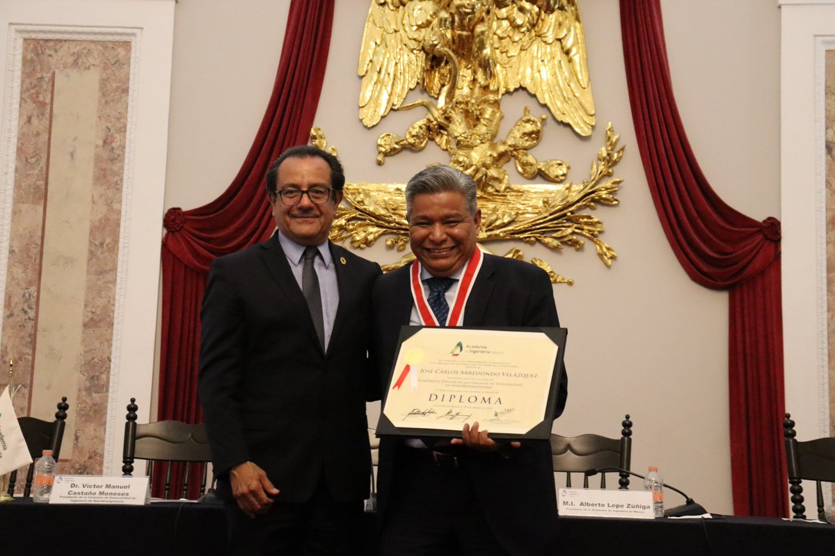 CANACINTRAqro's tweet image. En CANACINTRA celebramos la incorporación del Presidente de la Comision de Innovación de Tecnología y Vinculación, M. en C. José Carlos Arredondo Velázquez como miembro Académico Titular de la Comisión de Especialidad en Nanobioingeniería en la Academia de Ingeniería de México.