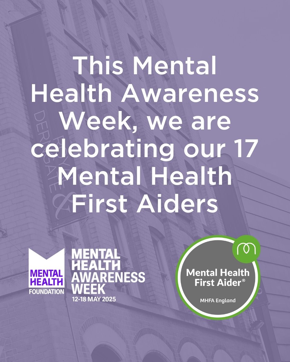 Royal & Derngate (@royalderngate) on Twitter photo This week is Mental Health Awareness Week, and we are celebrating training 17 members of our team to be Mental Health First Aiders. These individuals are now able to provide help and support to someone who may be experiencing a mental health issue.
#MHAW2025 <a href="/MHFAEngland/">MHFA EnglandĀ®</a> This week is Mental Health Awareness Week, and we are celebrating training 17 members of our team to be Mental Health First Aiders. These individuals are now able to provide help and support to someone who may be experiencing a mental health issue.
#MHAW2025 <a href="/MHFAEngland/">MHFA EnglandĀ®</a>