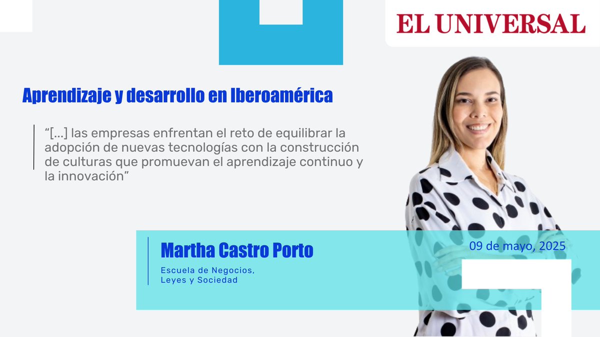 UTB Oficial (@utboficial) on Twitter photo #Opinión | Lee la opinión de Martha Castro Porto, profesora de la Escuela de Negocios, Leyes y Sociedad de la #UTB, sobre las organizaciones y sus retos en materia de aprendizaje y desarrollo. Su columna publicada en <a href="/ElUniversalCtg/">El Universal</a> la encuentras aquí: eluniversal.com.co/opinion/column… #Opinión | Lee la opinión de Martha Castro Porto, profesora de la Escuela de Negocios, Leyes y Sociedad de la #UTB, sobre las organizaciones y sus retos en materia de aprendizaje y desarrollo. Su columna publicada en <a href="/ElUniversalCtg/">El Universal</a> la encuentras aquí: eluniversal.com.co/opinion/column…