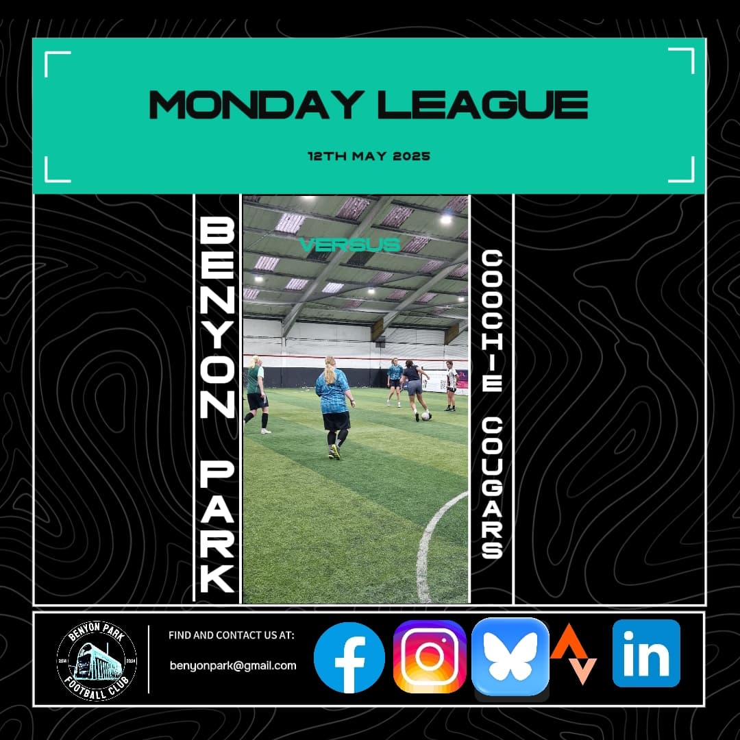 BenyonPark's tweet photo. After last week's friendly, the Monday League returns https://t.co/ZQQYleTJPf