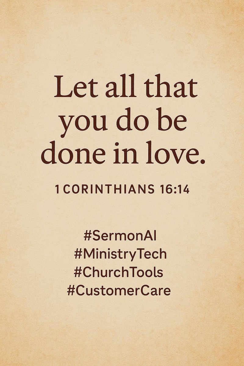 Sermon_ai's tweet image. At Sermon AI, we&apos;re not just about powerful sermon tools—we&apos;re about people. Whether you&apos;re preparing a message or need help navigating the platform, our support team is here with love, care, and excellence.  #SermonAI #MinistryTech #ChurchTools #CustomerCare