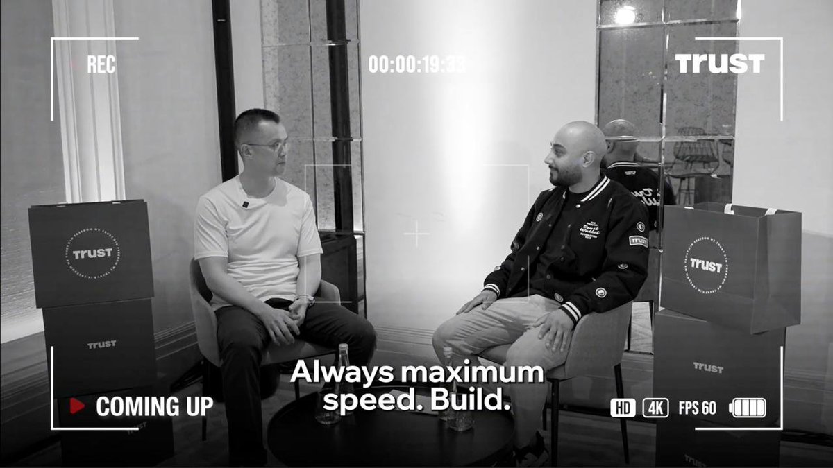 If you told me two years ago I’d go from figuring things out to sitting across from <a href="/cz_binance/">CZ 🔶 BNB</a>, I would’ve laughed.

But here we are.

This isn’t just an interview - it’s a milestone. The result of years of grind.

It drops this week &amp; I can’t wait for you to see it 🙏🏼