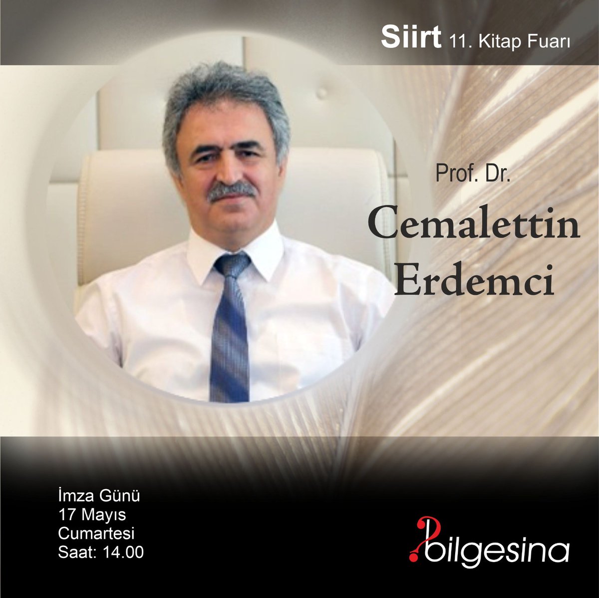 Prof. Dr. Cemalettin Erdemci, Siirt Kitap Fuarı, İmza Günü, 17 Mayıs 2025 Cumartesi