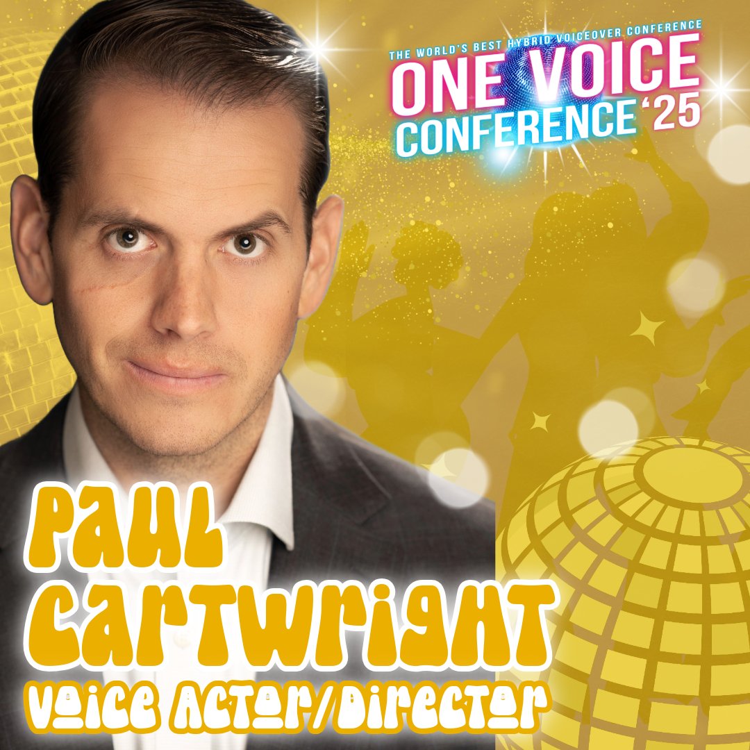 Time to start highlighting our fantastic speaker lineup for the One Voice Conference USA in Dallas, August 21-24th, home of the One Voice Awards!

Today's featured presenter is one of the hottest working VO's in the business today, Paul Cartwright. With an award-winning