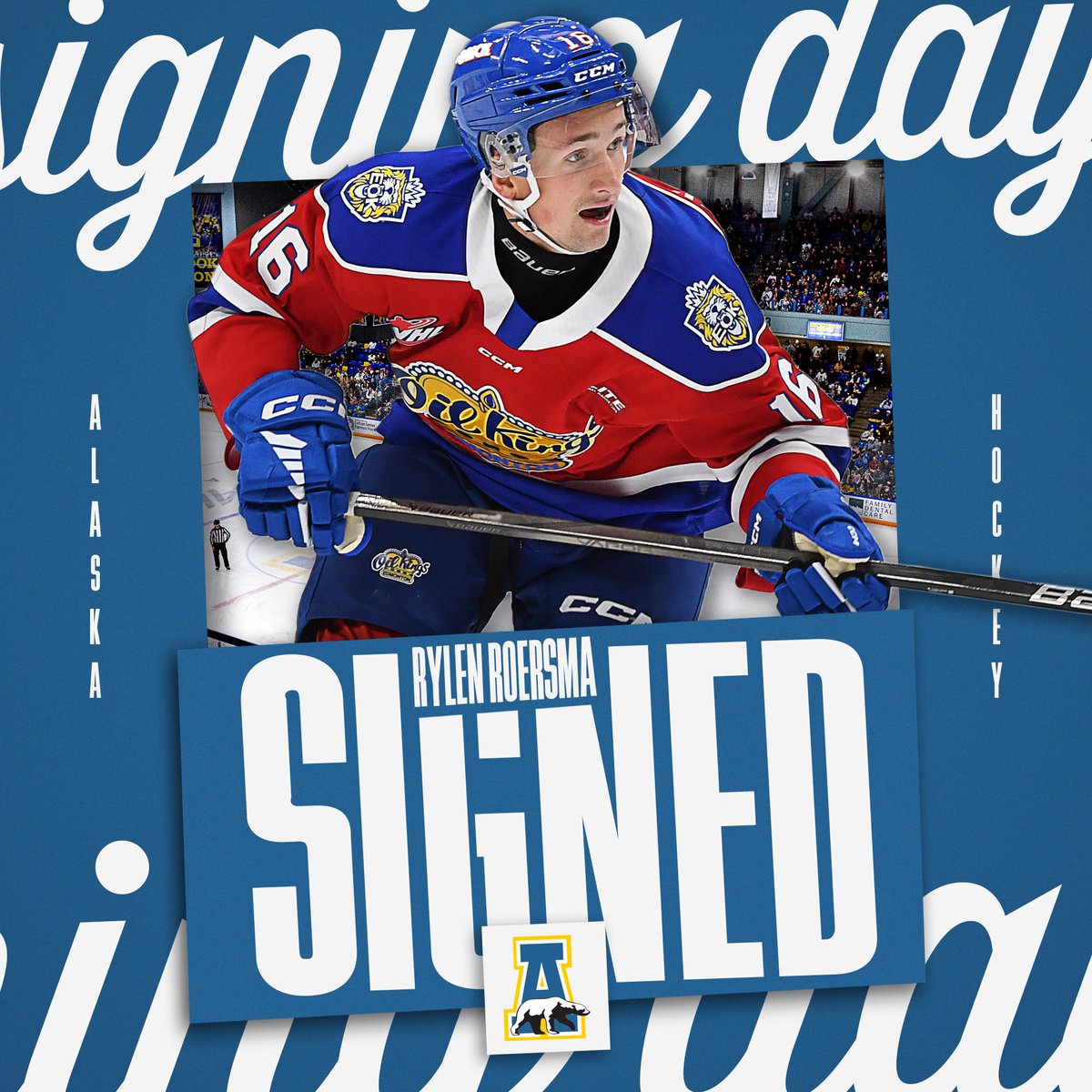 Alaska Hockey (@nanookshockey) on Twitter photo Another big get for the ‘Nooks❗️
Give Rylen Roersma a big Fairbanks welcome as he joins the Nanooks from the <a href="/oilking_hockey/">edmontonoil</a> of <a href="/TheWHL/">Western Hockey League</a>!
📰 >> bit.ly/3F4InN8
#NanookNation x #SigningDay
📸: Edmonton Oil Kings Hockey Club/LA Media Another big get for the ‘Nooks❗️
Give Rylen Roersma a big Fairbanks welcome as he joins the Nanooks from the <a href="/oilking_hockey/">edmontonoil</a> of <a href="/TheWHL/">Western Hockey League</a>!
📰 >> bit.ly/3F4InN8
#NanookNation x #SigningDay
📸: Edmonton Oil Kings Hockey Club/LA Media