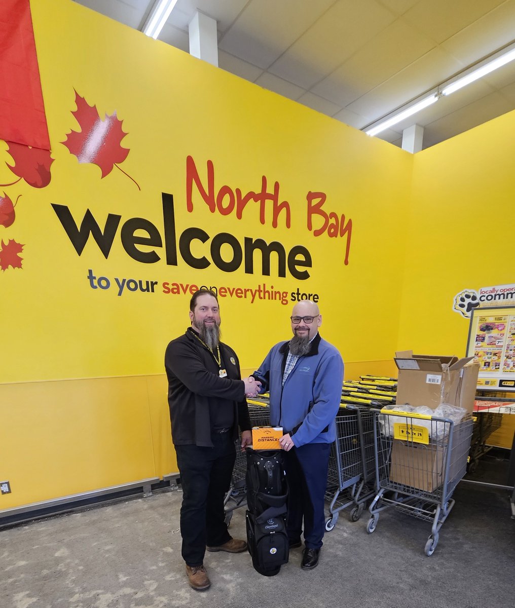 Huge thanks to Darryl Skinner at Giant Tiger Algonquin for stepping up as a hole &amp; prize sponsor! His support helps people with disabilities reach their goals. Sponsor here: bit.ly/CLNBGolf 🏌️