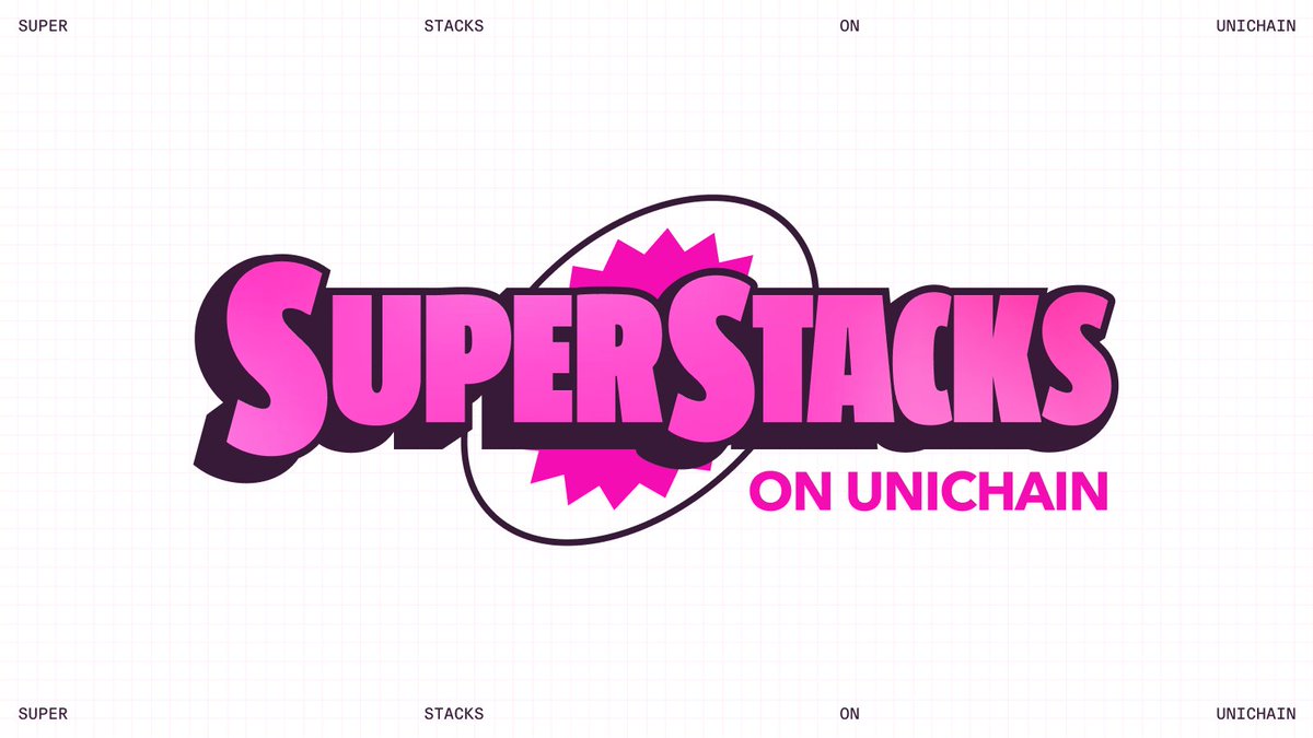 Unichain (@unichain) on Twitter photo Use Unichain, get rewarded with SuperStacks
SuperStacks is a rewards program by <a href="/Optimism/">optimism.eth</a> that incentivizes real onchain activity across the Superchain
Explore the campaign and start stacking XP ✨ Use Unichain, get rewarded with SuperStacks
SuperStacks is a rewards program by <a href="/Optimism/">optimism.eth</a> that incentivizes real onchain activity across the Superchain
Explore the campaign and start stacking XP ✨