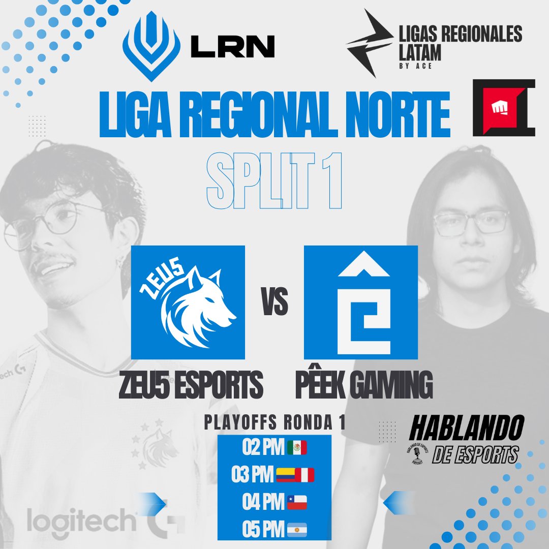 LRN 2025 Split 1 Playoffs 

La jauría termino invicta en la fase regular y buscara mantener el buen paso, podrá el último campeón mexicano frenar su paso en la LRN?

Arrancan los Playoffs de la LRN

<a href="/Zeu5_esports/">Zeu5</a> vs <a href="/peek_gaming/">PÊEK Gaming</a> 

#LRN #JuntosSomosInvencibles #ReachThePÊEK #EIP