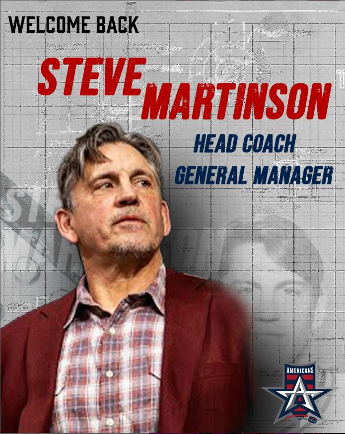 MARTY. PARTY. Steve Martinson Returns as Head Coach &amp; GM of the Allen Americans. Sign Up for Season Ticket Info Here: echlqiseo.formstack.com/forms/allen_am…