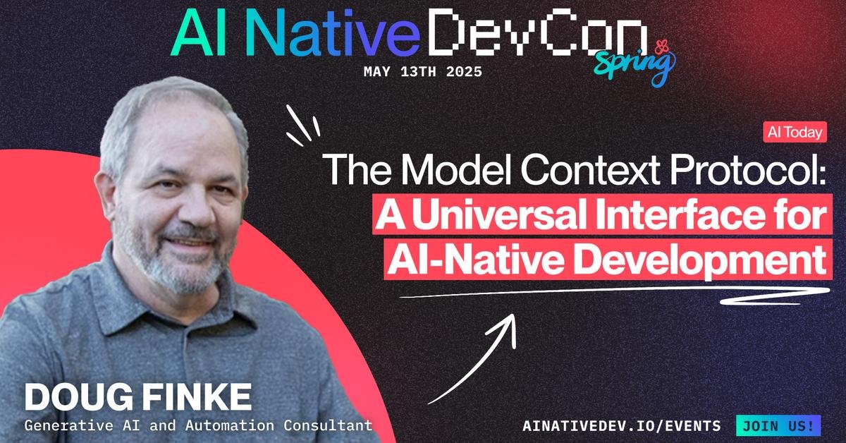dfinke's tweet image. 🧠 Session: The Model Context Protocol: A Universal Interface for AI-Native Development

💡 Let’s explore how structured memory can power the next generation of developer agents.

Hope to see you there! ainativedev.co/039 #AINativeDev