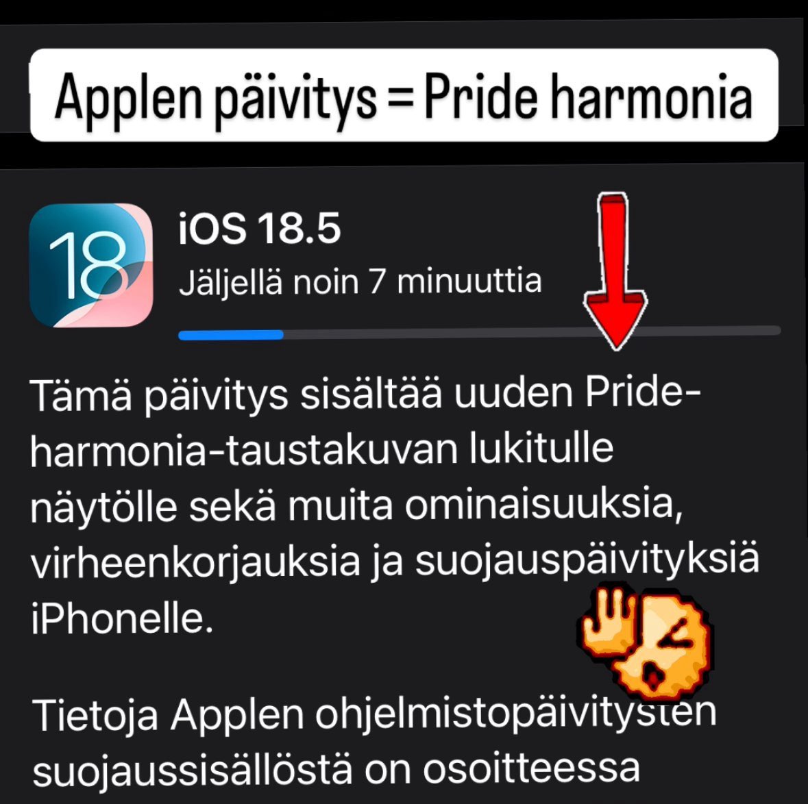 Korin mätä omena, Apple