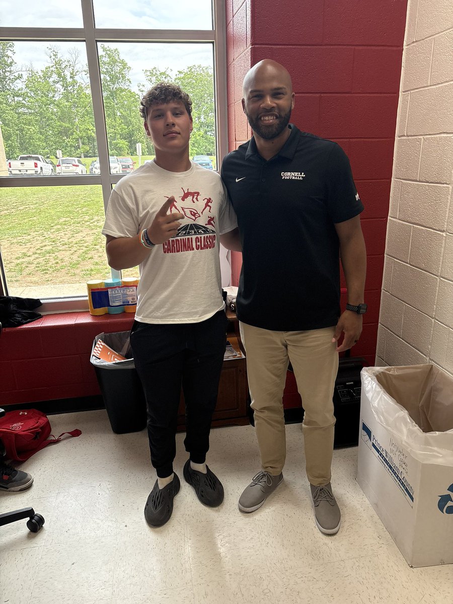 David Howe C/O 2026 (@davidd_howe) on Twitter photo I appreciate <a href="/CoachEFranklin/">Eric Franklin</a> from <a href="/BigRed_Football/">Cornell Football</a> for stopping by and talking to me today!
<a href="/GainesvilleFoo1/">Gainesville Football</a> <a href="/CoachTreCage/">Tre Cage</a> <a href="/chancefrye6/">Chance Frye</a> <a href="/FitnessBadi/">Badi Fitness</a> <a href="/CoachSmoot17/">Craig Smoot</a> <a href="/BuckGrc/">Karl Buckwalter</a> I appreciate <a href="/CoachEFranklin/">Eric Franklin</a> from <a href="/BigRed_Football/">Cornell Football</a> for stopping by and talking to me today!
<a href="/GainesvilleFoo1/">Gainesville Football</a> <a href="/CoachTreCage/">Tre Cage</a> <a href="/chancefrye6/">Chance Frye</a> <a href="/FitnessBadi/">Badi Fitness</a> <a href="/CoachSmoot17/">Craig Smoot</a> <a href="/BuckGrc/">Karl Buckwalter</a>