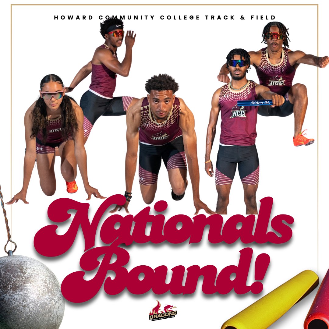 See you in Kansas! The Dragons are sending five athletes to Track &amp; Field Nationals this weekend in Hutchinson, Kansas!

Congratulations and good luck to Iyonna Davis, Matthew Calinda, Pedro Egudu, Aiden Moore, and Divine Rice!

#GoDragons #RunHereGetThere #DragonCountry