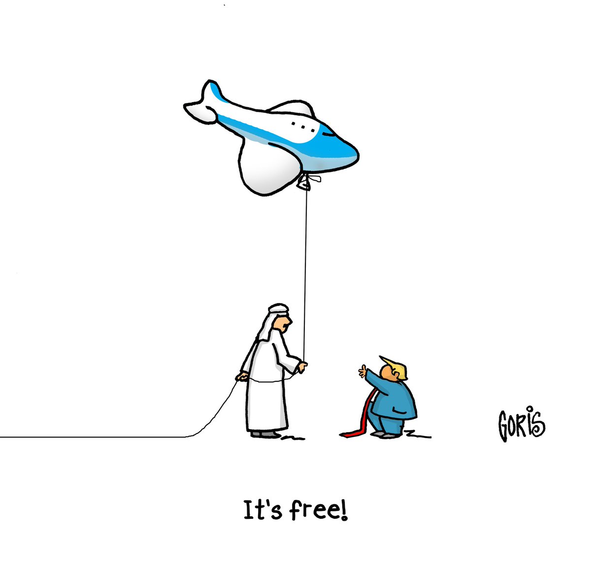 No strings attached? #Qatar #AirForceOne