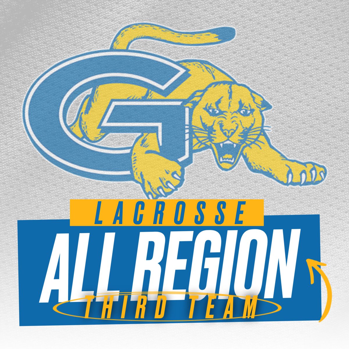 GCCSports's tweet image. THIRD TEAM ALL REGION - Congratulations to Men's Lacrosse and those selected to the All Region Teams!! #CougarPride
Cayden Lilleby - Defense
Gopal Milligen-Cuffee - Defense
Evan Belter - Midfield
James Reif - Attack