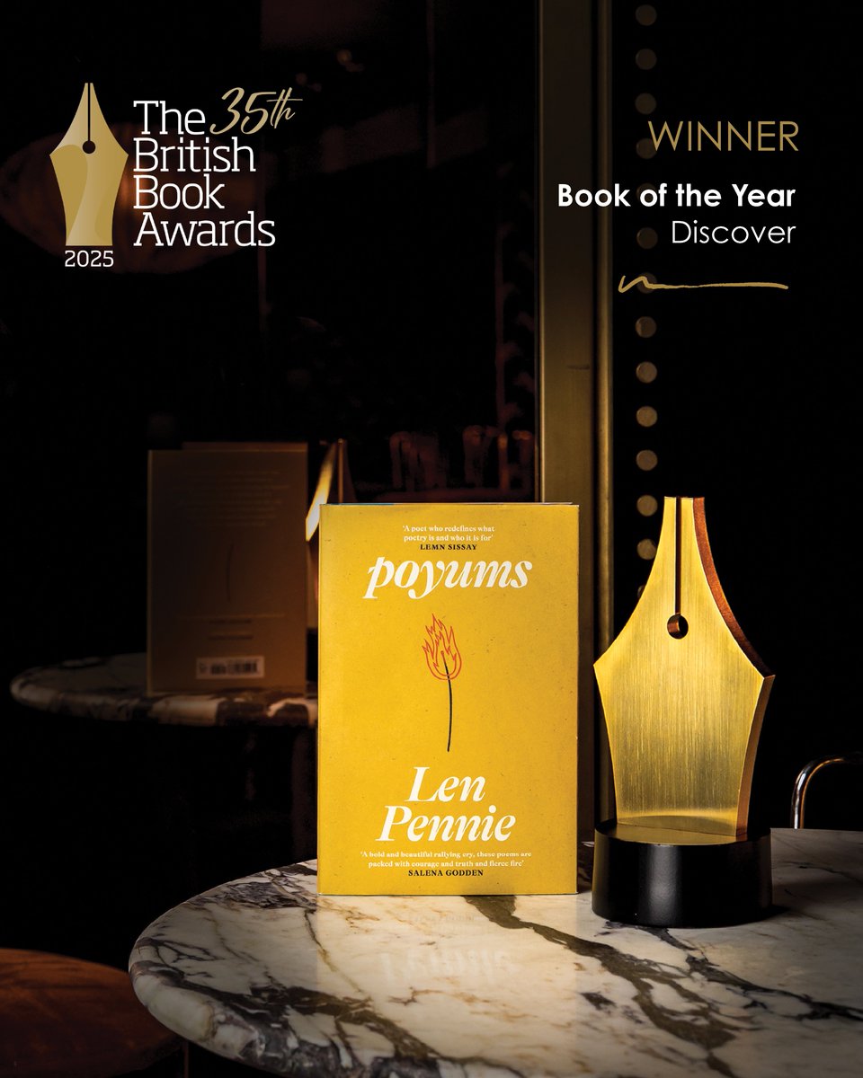 The Bookseller (@thebookseller) on Twitter photo Our next winner is Len Pennie, taking home the Book of the Year: Discover award for poyums (<a href="/canongatebooks/">Canongate (has left)</a>) 🎉
“Reading this is an experience that transcends sexuality, race and gender,” said one judge #Nibbies #BritishBookAwards Our next winner is Len Pennie, taking home the Book of the Year: Discover award for poyums (<a href="/canongatebooks/">Canongate (has left)</a>) 🎉
“Reading this is an experience that transcends sexuality, race and gender,” said one judge #Nibbies #BritishBookAwards