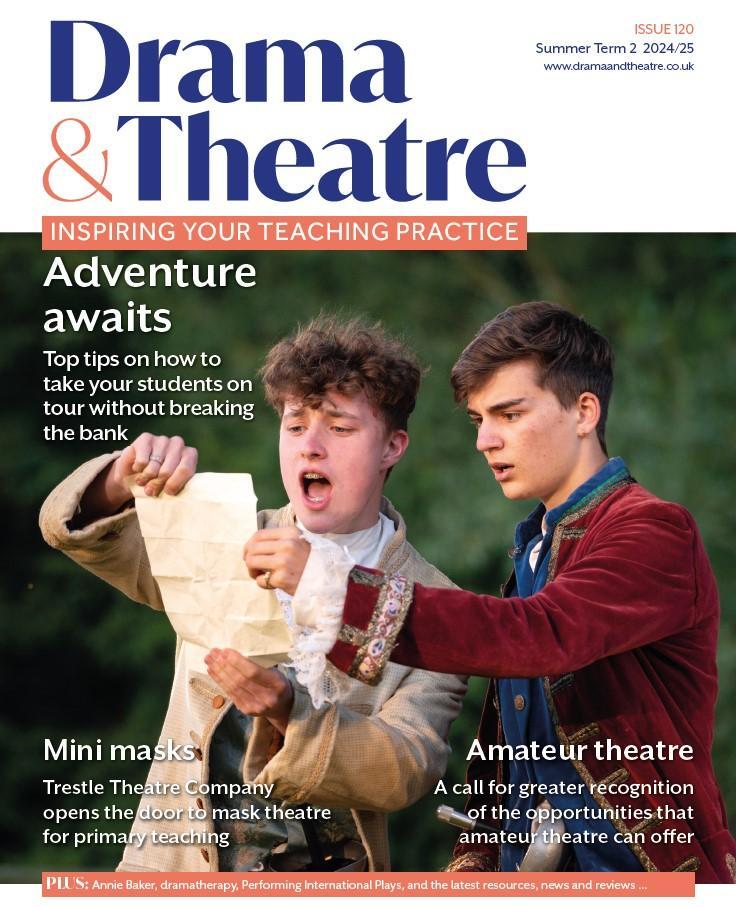 The Summer Term 2 issue of Drama &amp; Theatre is out now! Alongside a fantastic new batch of schemes of work (for KS2-5), there are articles on organising summer tours, redesigning your school theatre, Trestle mini-masks for primary, and much more. dramaandtheatre.co.uk/content/opinio…